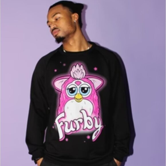 Furby Airbrush Crewneck Sweatshirt Unisex - Picture 1 of 3